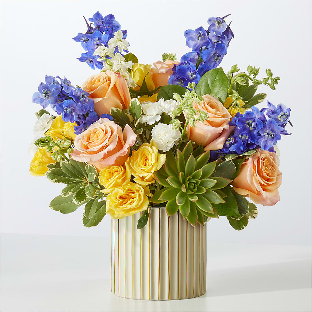 Cobalt Reverie Bouquet – SUSPENDED IN TIME FLORAL & PRESERVATION, Syracuse UT