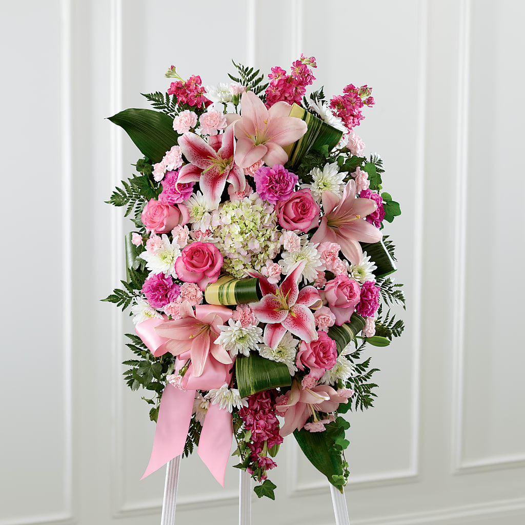 Comforting Standing Spray – SUSPENDED IN TIME FLORAL & PRESERVATION, Syracuse UT