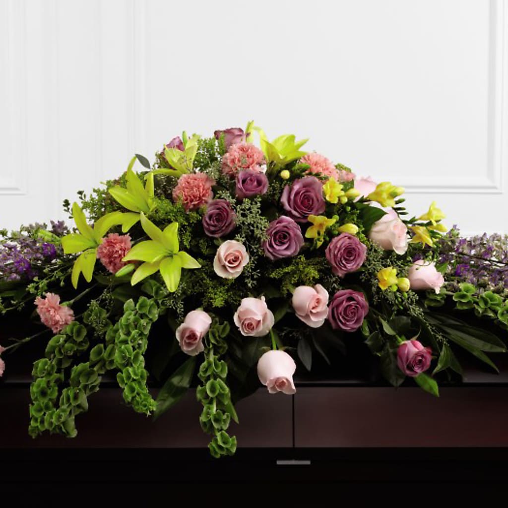 Forever Beloved Casket Spray – SUSPENDED IN TIME FLORAL & PRESERVATION, Syracuse UT