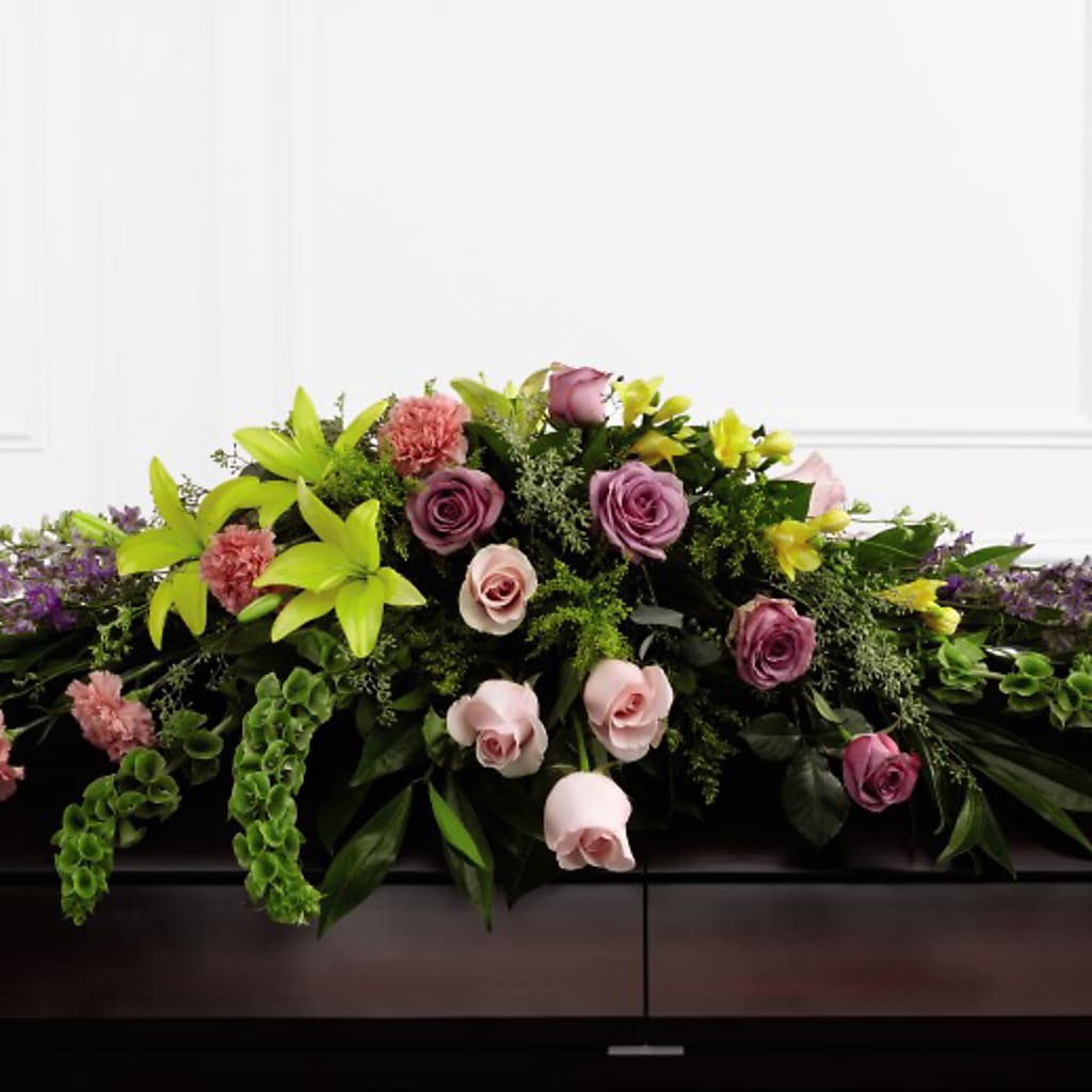 Forever Beloved Casket Spray – SUSPENDED IN TIME FLORAL & PRESERVATION, Syracuse UT