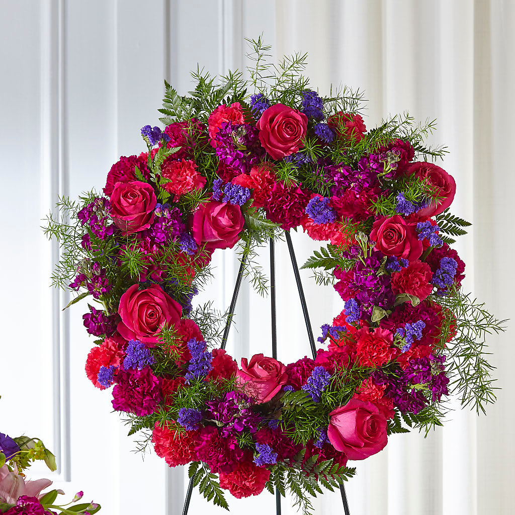 Calming Colors Wreath – SUSPENDED IN TIME FLORAL & PRESERVATION, Syracuse UT