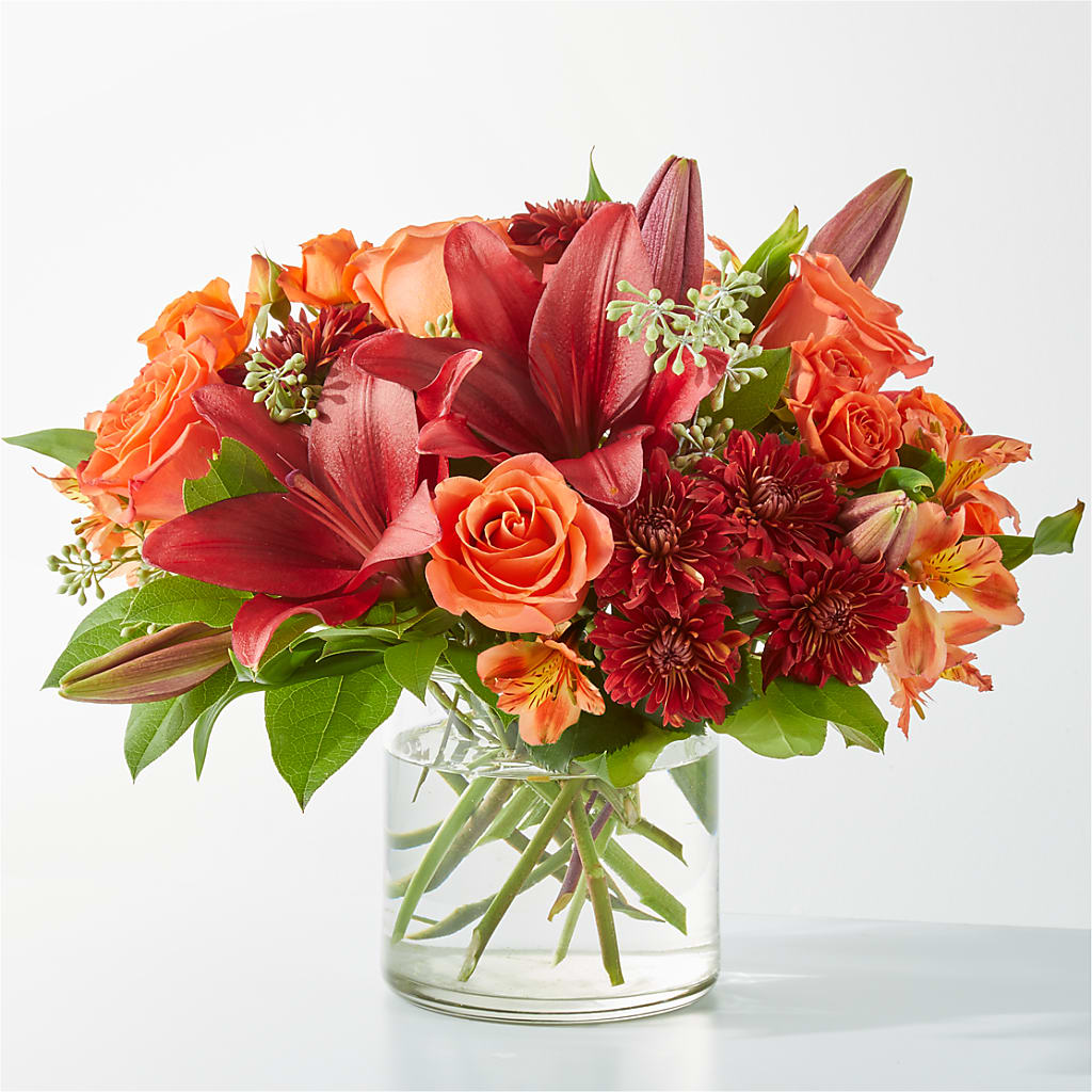 Crimson Leaves Bouquet – SUSPENDED IN TIME FLORAL & PRESERVATION, Syracuse UT