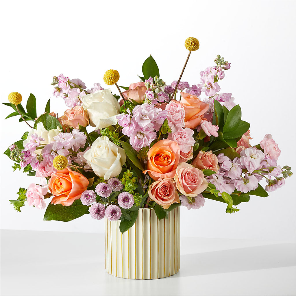 French Market Bouquet with Ivory Vase – SUSPENDED IN TIME FLORAL & PRESERVATION, Syracuse UT