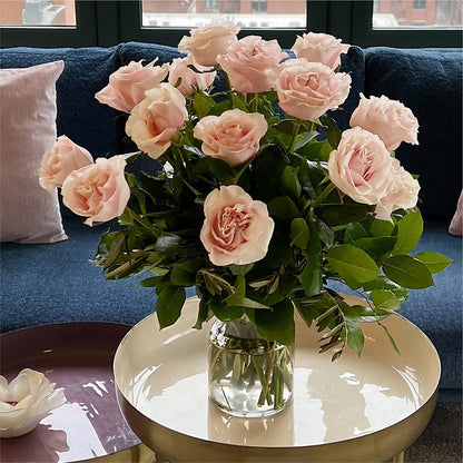 Long Stem Pink Rose Bouquet – SUSPENDED IN TIME FLORAL & PRESERVATION, Syracuse UT