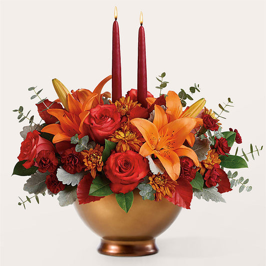 Fruits of Fall Centerpiece – SUSPENDED IN TIME FLORAL & PRESERVATION, Syracuse UT