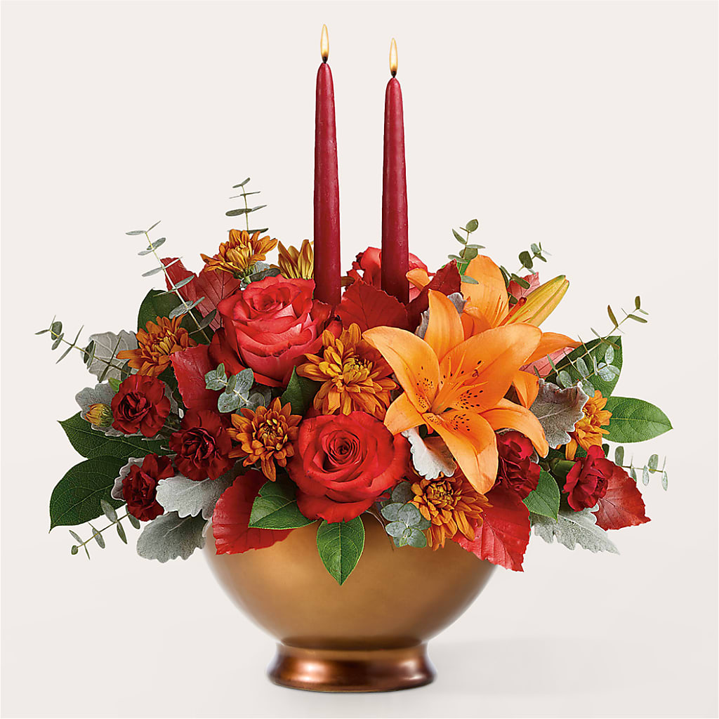 Fruits of Fall Centerpiece – SUSPENDED IN TIME FLORAL & PRESERVATION, Syracuse UT