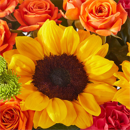 Sun-drenched Blooms Box Bouquet – SUSPENDED IN TIME FLORAL & PRESERVATION, Syracuse UT