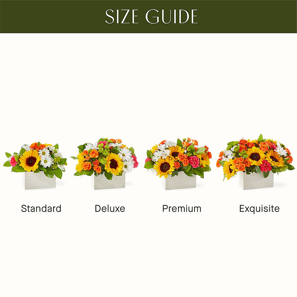 Sun-drenched Blooms Box Bouquet – SUSPENDED IN TIME FLORAL & PRESERVATION, Syracuse UT