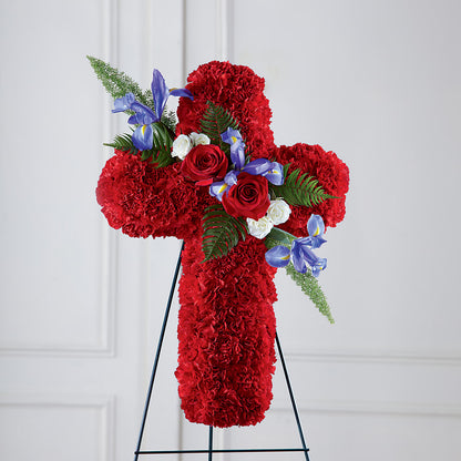 Faithful Hero Floral Cross – SUSPENDED IN TIME FLORAL & PRESERVATION, Syracuse UT