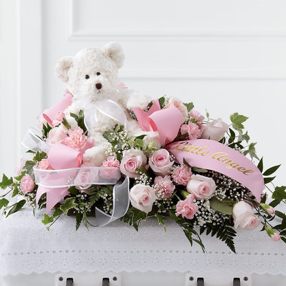 Touch of Sympathy Casket Spray – SUSPENDED IN TIME FLORAL & PRESERVATION, Syracuse UT