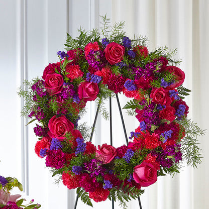 Calming Colors Wreath – SUSPENDED IN TIME FLORAL & PRESERVATION, Syracuse UT