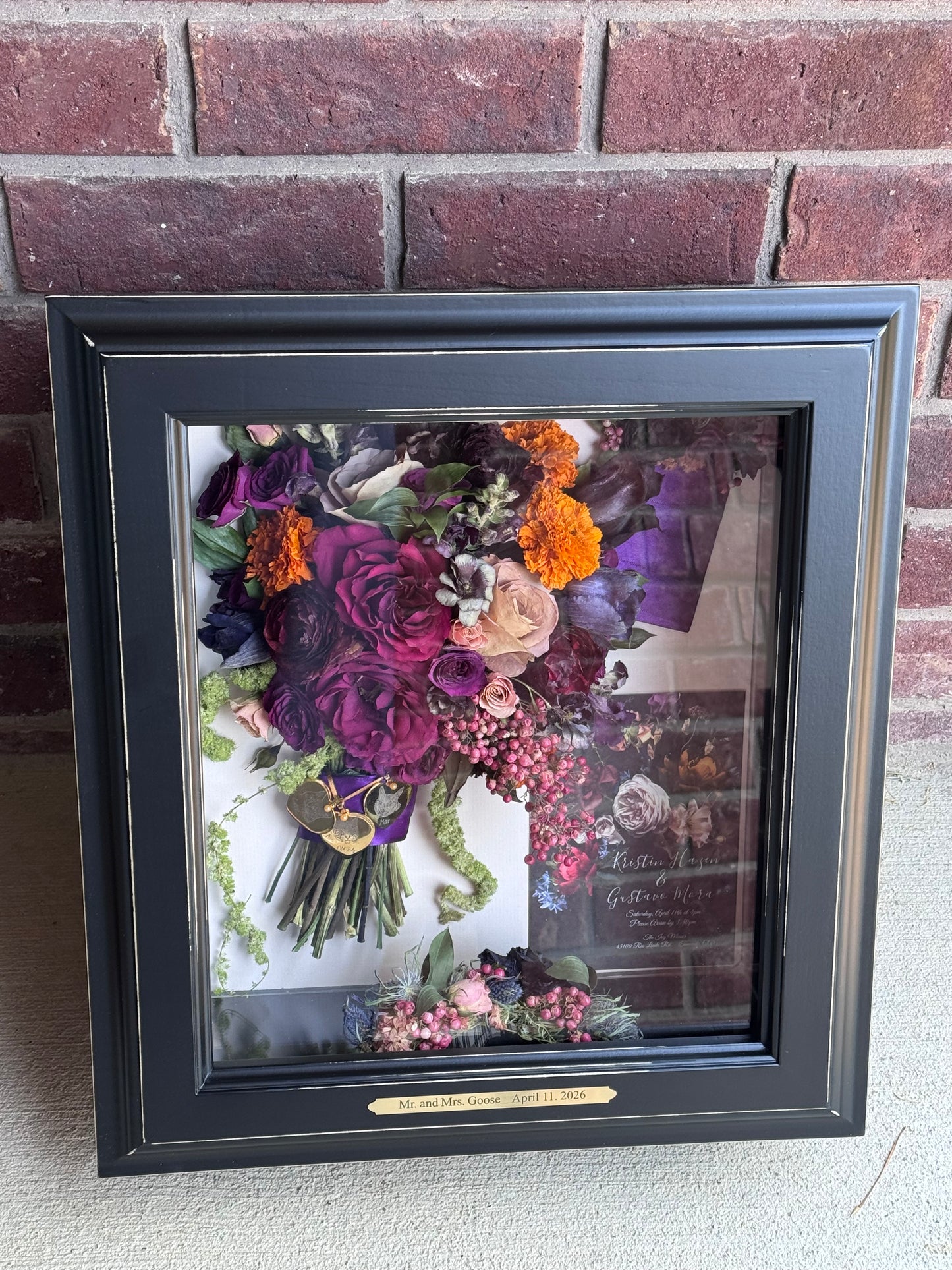 Large Black Shadowbox – SUSPENDED IN TIME FLORAL & PRESERVATION, Syracuse UT
