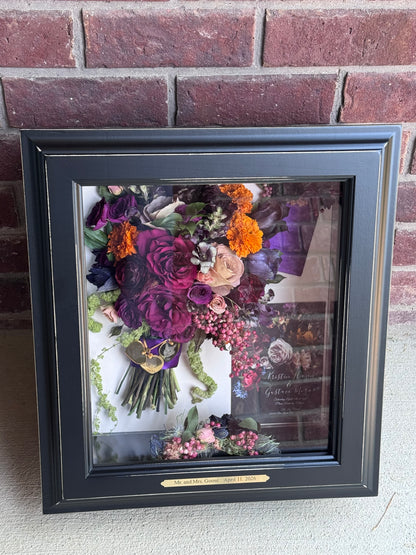 Large Black Shadowbox – SUSPENDED IN TIME FLORAL & PRESERVATION, Syracuse UT
