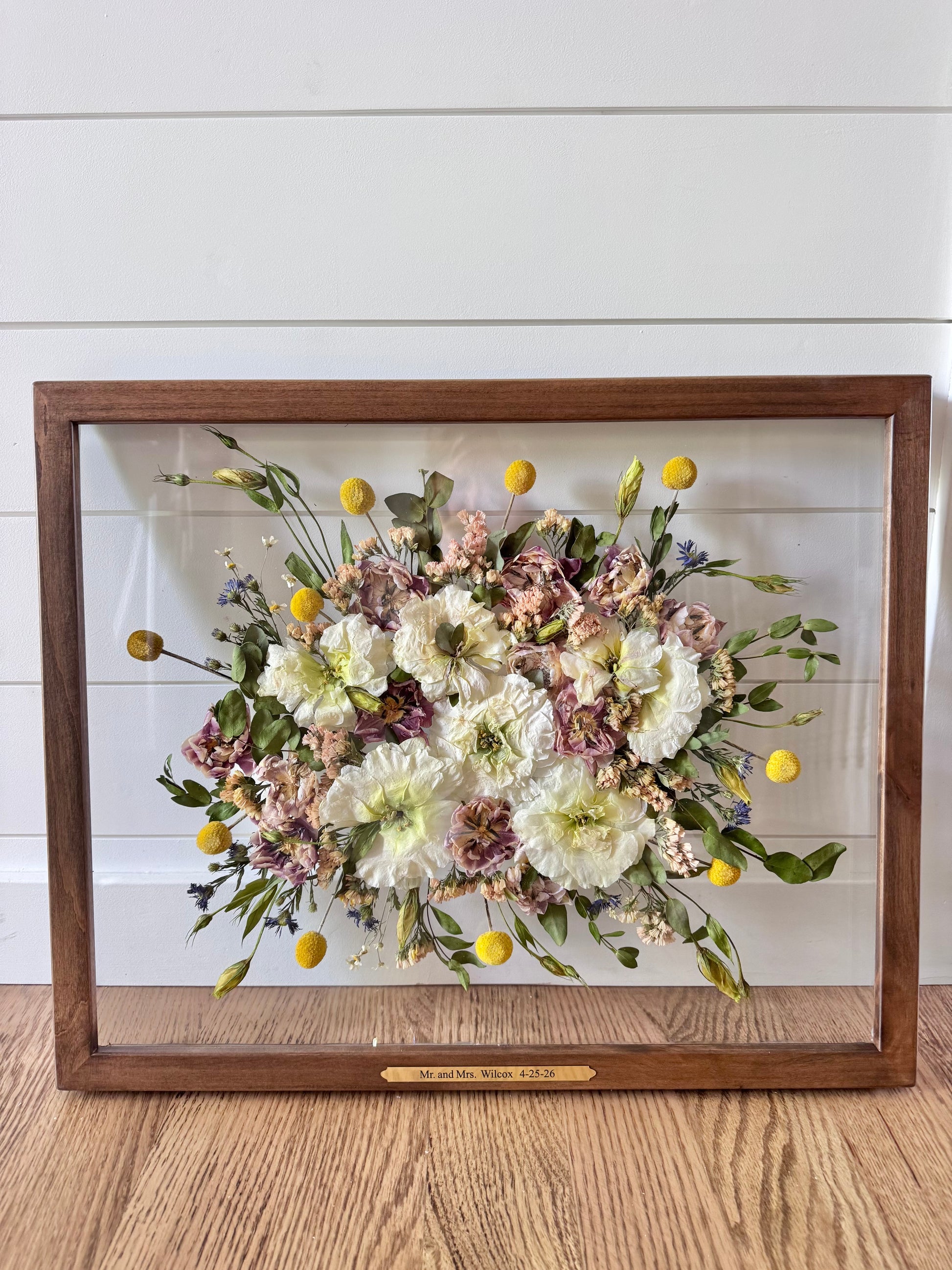16x20 Pressed Frame – SUSPENDED IN TIME FLORAL & PRESERVATION, Syracuse UT