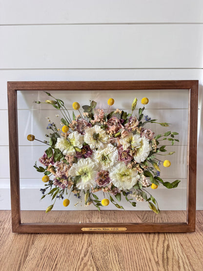 16x20 Pressed Frame – SUSPENDED IN TIME FLORAL & PRESERVATION, Syracuse UT