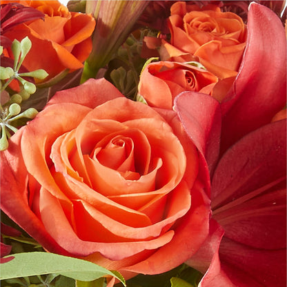 Crimson Leaves Bouquet – SUSPENDED IN TIME FLORAL & PRESERVATION, Syracuse UT