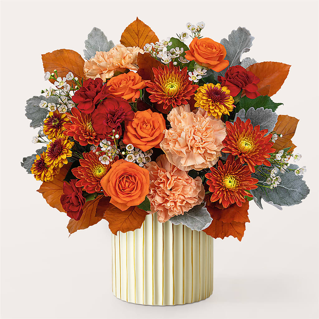 Merlot Bouquet with Ivory Vase – SUSPENDED IN TIME FLORAL & PRESERVATION, Syracuse UT