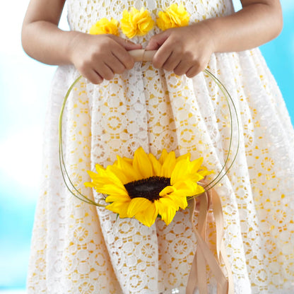Sweet Sunshine Flower Girl Bouquet – SUSPENDED IN TIME FLORAL & PRESERVATION, Syracuse UT