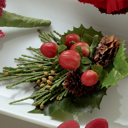 Red Berry Boutonniere – SUSPENDED IN TIME FLORAL & PRESERVATION, Syracuse UT